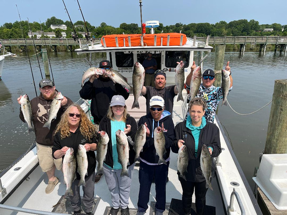 Chesapeake beach charter fishing 5-24-2023