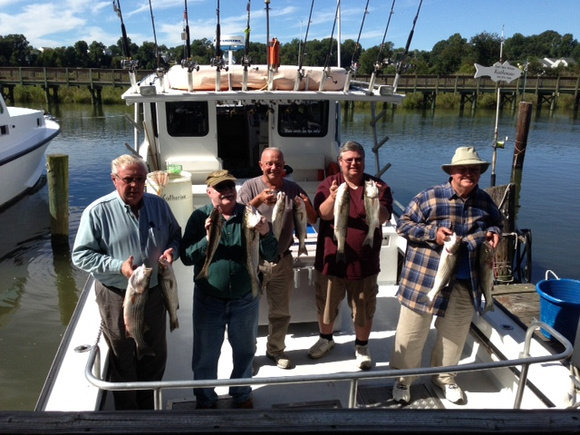 Eddies group with their limit Chesapeake bay charter fishing !