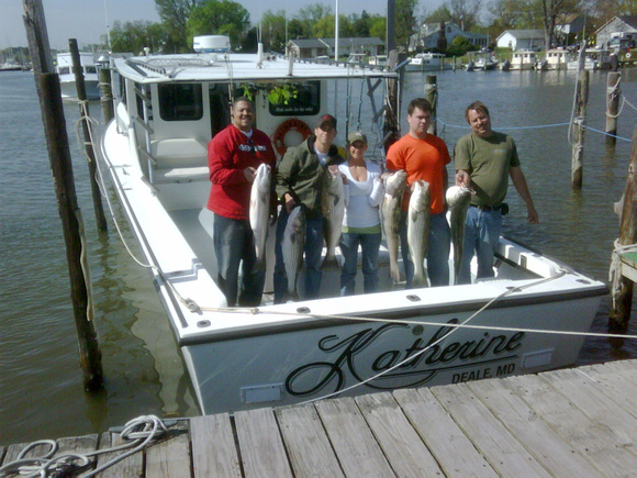opening day 2010 Chesapeake bay charter fishing !