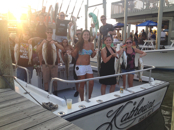 Chesapeake beach charter fishing 8-5-14