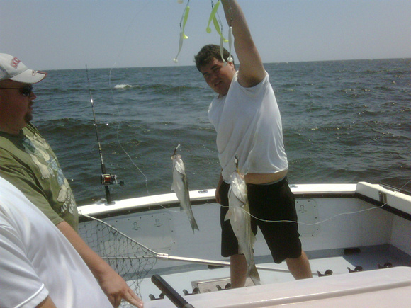 First mate George double header Stripers