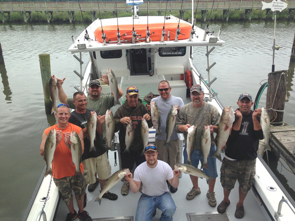 Chesapeake bay charter fishing 8-2-14 am